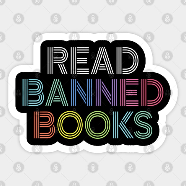 Read Banned Books Sticker by Islla Workshop